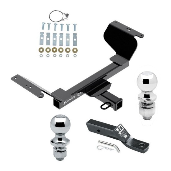 Trailer Tow Hitch For 18-24 Chevy Equinox 18-23 GMC Terrain Except Diesel Receiver w/ 1-7/8" and 2" Ball