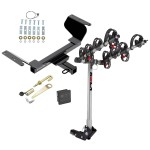 Trailer Tow Hitch For 18-24 Chevy Equinox GMC Terrain Except Diesel 4 Bike Rack w/ Hitch Lock and Cover