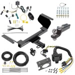 Trailer Hitch Tow Package w/ 7-Way RV Wiring For 18-23 GMC Terrain w/ 2" Drop Mount 2" Ball Class 3 2" Receiver