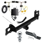 Trailer Tow Hitch For 21-23 Tesla Y Class 3 2" Receiver Complete Package w/ Wiring and 1-7/8" Ball