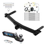 Tow Package For 14-21 Jeep Grand Cherokee 2022 WK Old Body Style Trailer Hitch w/ Wiring 2" Drop Mount 2" Ball 2" Receiver