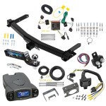 Class 4 7.5K Trailer Hitch Tow Package Prodigy P3 Brake Control For 11-13 Dodge Durango w/ 7-Way RV Wiring 2" Drop Mount 2" Ball 2" Receiver Draw-Tite Tekonsha