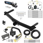 Trailer Hitch Tow Package w/ 7-Way RV Wiring For 14-21 Jeep Grand Cherokee 2022 WK Old Body Style w/ 2" Drop Mount 2" Ball Class 4 2" Receiver