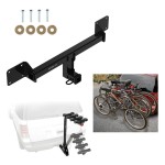 Trailer Hitch w/ 4 Bike Rack For 21-23 Ford Bronco Sport Approved for Recreational & Offroad Use Carrier for Adult Woman or Child Bicycles Foldable