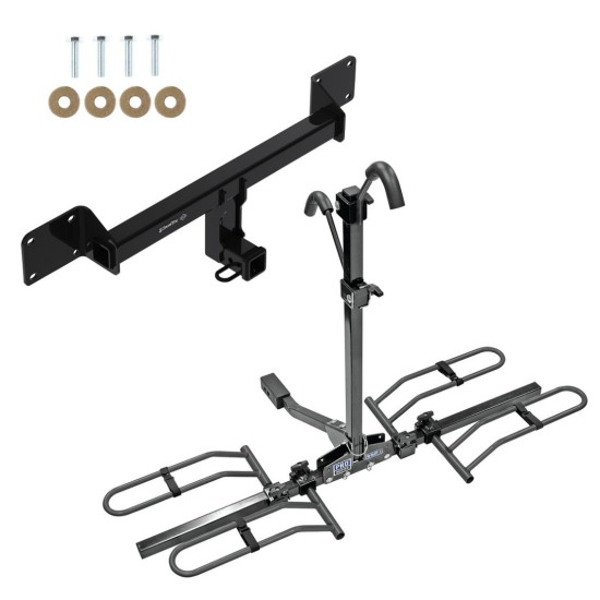 Trailer Tow Hitch For 2021-2023 Ford Bronco Sport Class 3 2" Receiver Platform Style 2 Bike Rack