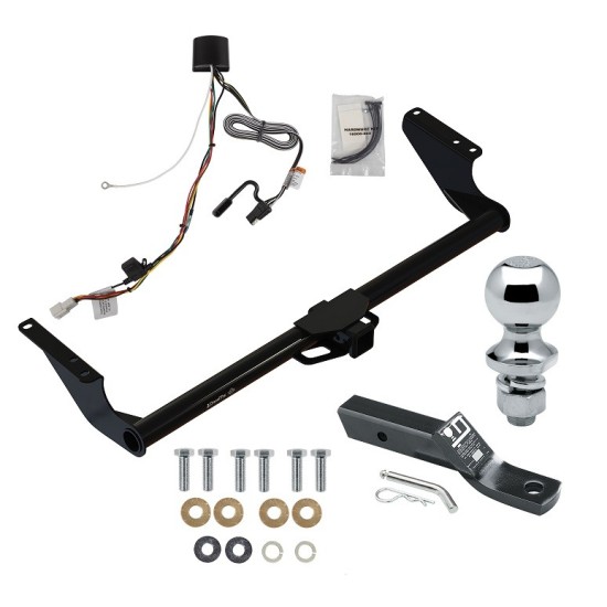 Trailer Tow Hitch For 21-24 Toyota Sienna 2" Receiver Complete Package w/ Wiring and 1-7/8" Ball