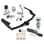 Trailer Tow Hitch For 20-23 Toyota Highlander Except with Twin-Tip Exhaust and XSE w/ Wiring Harness Kit and 1-7/8" Ball