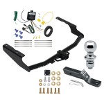 Trailer Tow Hitch For 18-21 Lexus Rx350L Except XSE Complete Package w/ Wiring Harness Kit and 1-7/8" Ball