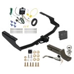 Trailer Tow Hitch For 18-21 Lexus Rx350L Except XSE Deluxe Package Wiring 2" Ball Mount and Lock