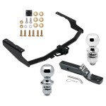 Trailer Tow Hitch For 18-21 Lexus Rx350L 14-23 Toyota Highlander Except XSE 2" Receiver w/ 1-7/8" and 2" Ball