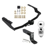 For 2014-2019 Toyota Highlander Trailer Hitch Tow PKG w/ Ball Mount w/ 4" Drop + 2" Ball By Draw-Tite