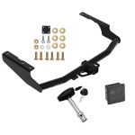 Trailer Tow Hitch For 18-21 Lexus Rx350L 14-23 Toyota Highlander Except XSE 2" Receiver w/ Security Lock Pin Key