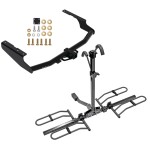 Trailer Tow Hitch For 18-21 Lexus Rx350L 14-23 Toyota Highlander Except XSE 2" Receiver Platform Style 2 Bike Rack