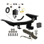 Trailer Tow Hitch For 22-25 Acura MDX Class 4 Deluxe Package Wiring 2" Ball Mount and Lock