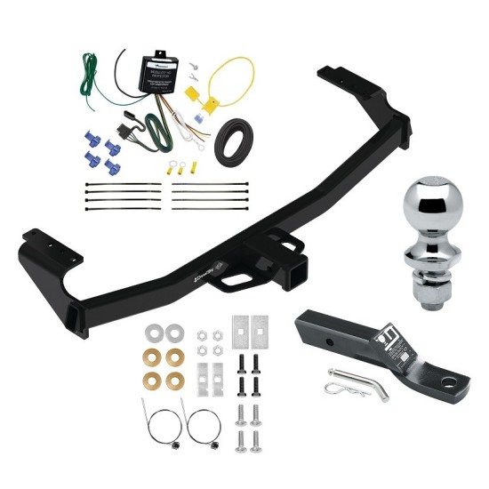 Trailer Tow Hitch For 21-24 Mercedes-Benz GLA250 Complete Package w/ Wiring and 1-7/8" Ball