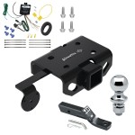 Trailer Tow Hitch For 10-22 Volkswagen Amarok Class 4 2" Receiver Complete Package w/ Wiring and 1-7/8" Ball