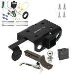 Trailer Tow Hitch For 10-22 Volkswagen Amarok Deluxe Package Wiring 2" Ball Mount and Lock