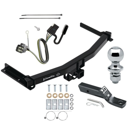 Trailer Tow Hitch For 20-24 Cadillac XT6 Class 3 2" Receiver Complete Package w/ Wiring and 1-7/8" Ball