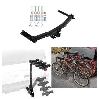 Bike fashion rack that fits into trailer hitch