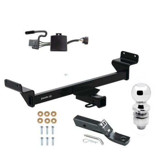 Trailer Tow Hitch For 22-24 Hyundai Tucson 2" Receiver Class 3 w/ Wiring Harness Kit and 2" Ball