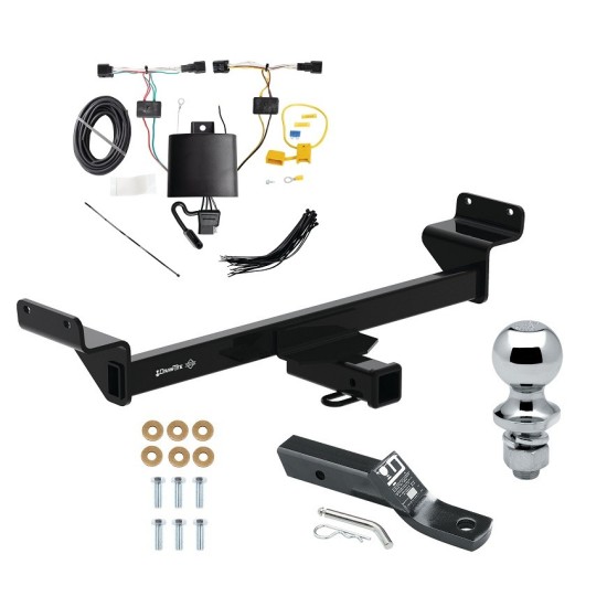 Trailer Tow Hitch For 23-24 KIA Sportage 2" Receiver Complete Package w/ Wiring and 1-7/8" Ball