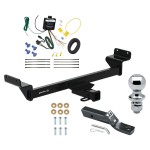 Trailer Tow Hitch For 23-24 KIA Sportage 2" Receiver Class 3 w/ Wiring Harness Kit and 1-7/8" Ball