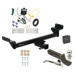 Trailer Tow Hitch For 23-24 KIA Sportage 2" Receiver Class 3 Deluxe Package w/ Wiring 2" Ball Mount and Lock