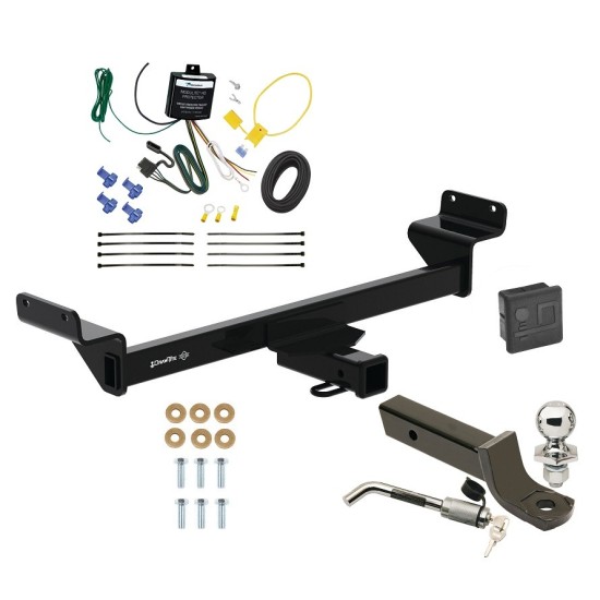 Trailer Tow Hitch For 23-24 KIA Sportage 2" Receiver Class 3 Deluxe Package w/ Wiring 2" Ball Mount and Lock