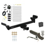 Trailer Tow Hitch For 23-24 KIA Sportage 2" Receiver Class 3 Deluxe Package w/ Zero Contact Wiring 2" Ball Mount and Lock