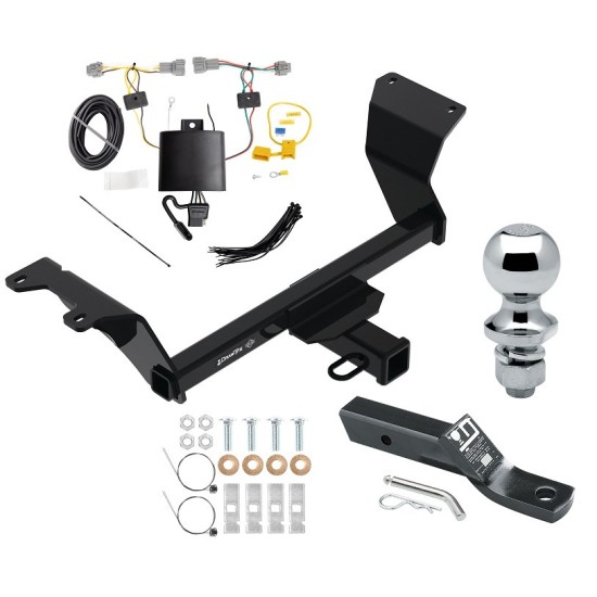 Trailer Tow Hitch For 18-24 Nissan Kicks Class 3 2" Receiver Complete Package w/ Wiring and 1-7/8" Ball