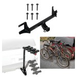 Trailer Hitch w/ 4 Bike Rack For 21-24 Volkswagen ID.4 Approved for Recreational & Offroad Use Carrier for Adult Woman or Child Bicycles Foldable