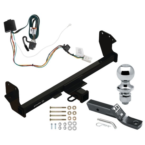 Trailer Tow Hitch For 22-24 Mitsubishi Eclipse Cross Class 3 2" Receiver Complete Package w/ Wiring and 1-7/8" Ball