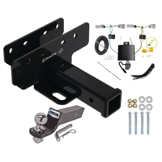 Trailer Tow Hitch For 21-24 Ford Bronco Except w/LED Taillights Complete Package w/ Wiring and 2" Ball