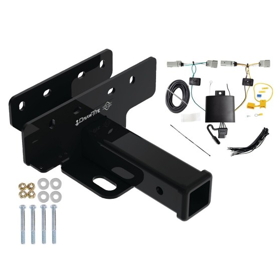 Trailer Tow Hitch For 21-24 Ford Bronco Except w/LED Taillights w/ Plug & Play Wiring Kit Class 3 2" Receiver Draw-Tite