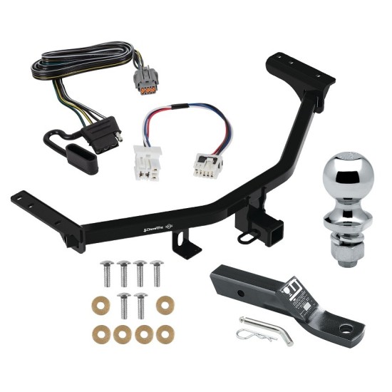 Trailer Tow Hitch For 22-23 Nissan Pathfinder 2022 Infiniti QX60 Class 4 2" Receiver Complete Package w/ Wiring and 1-7/8" Ball