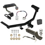 Trailer Tow Hitch For 22-23 Nissan Pathfinder 2022 Infiniti QX60 Deluxe Package Wiring 2" Ball Mount and Lock