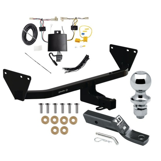 Trailer Tow Hitch For 22-23 Mitsubishi Outlander Class 3 2" Receiver Complete Package w/ Wiring and 1-7/8" Ball