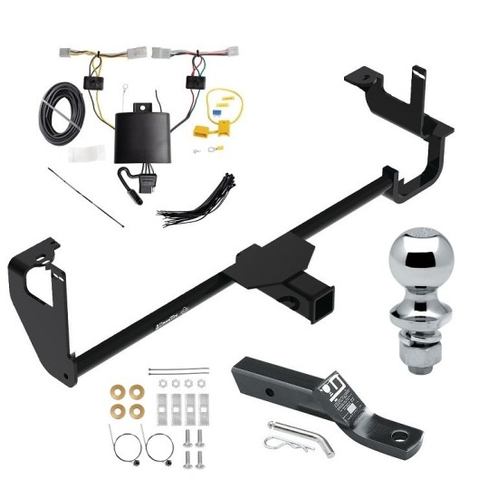 Trailer Tow Hitch For 19-24 Lexus UX250h Class 3 2" Receiver Complete Package w/ Wiring and 1-7/8" Ball