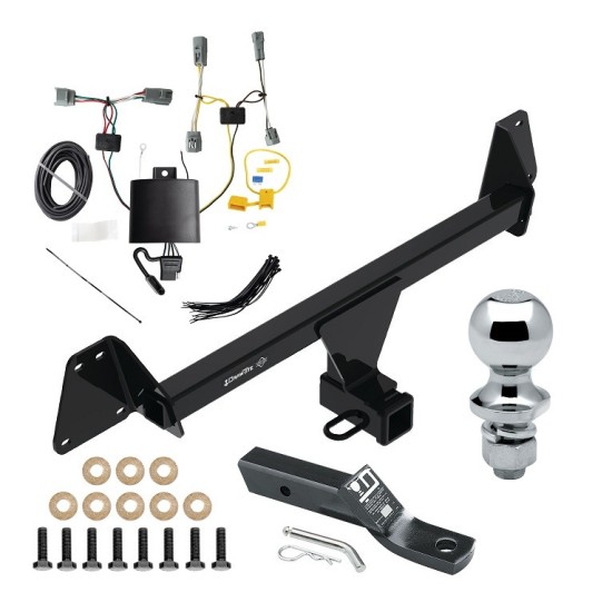 Trailer Tow Hitch For 22-23 Toyota Corolla Cross Except w/LED Taillights 2" Receiver Complete Package w/ Wiring and 1-7/8" Ball