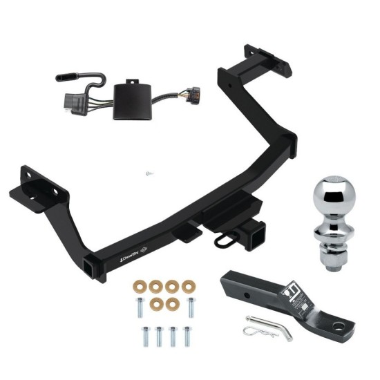 Trailer Tow Hitch For 22-24 Hyundai Santa Cruz Complete Package w/ Wiring and 1-7/8" Ball