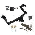 Trailer Tow Hitch For 22-24 Hyundai Santa Cruz Deluxe Package Wiring 2" Ball Mount and Lock