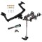 For 2022-2024 Hyundai Santa Cruz Trailer Hitch Tow PKG w/ 4 Bike Carrier Rack + Hitch Lock By Draw-Tite