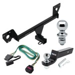 For 2020-2023 Buick Encore GX Trailer Hitch Tow PKG w/ 4-Flat Wiring + Starter Kit Ball Mount w/ 2" Drop & 2" Ball + 1-7/8" Ball (For Essence w/Active Towplug Models) By Draw-Tite