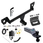 For 2021-2023 Chevrolet Trailblazer Trailer Hitch Tow PKG w/ 4-Flat Wiring Harness + Dual Ball Ball Mount 1-7/8" & 2" Trailer Balls + Pin/Clip + Wiring Bracket (Excludes: w/LED Taillights Models) By Draw-Tite