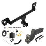 For 2021-2023 Chevrolet Trailblazer Trailer Hitch Tow PKG w/ 4-Flat Wiring + Interlock Tactical Starter Kit w/ 3-1/4" Drop & 2" Ball (Excludes: w/LED Taillights Models) By Draw-Tite