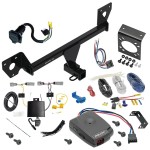 For 2021-2023 Chevrolet Trailblazer Trailer Hitch Tow PKG w/ Pro Series Pilot Brake Control + Generic BC Wiring Adapter + 7-Way RV Wiring (Excludes: w/LED Taillights Models) By Draw-Tite