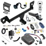 For 2021-2023 Chevrolet Trailblazer Trailer Hitch Tow PKG w/ Pro Series Pilot Brake Control + Generic BC Wiring Adapter + 7-Way RV Wiring + 2" & 2-5/16" Ball & Drop Mount (Excludes: w/LED Taillights Models) By Draw-Tite