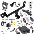 For 2021-2023 Chevrolet Trailblazer Trailer Hitch Tow PKG w/ Tekonsha BRAKE-EVN Brake Control + Generic BC Wiring Adapter + 7-Way RV Wiring + 2" & 2-5/16" Ball & Drop Mount (Excludes: w/LED Taillights Models) By Draw-Tite