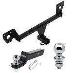 For 2021-2023 Chevrolet Trailblazer Trailer Hitch Tow PKG w/ Starter Kit Ball Mount w/ 2" Drop & 2" Ball + 1-7/8" Ball (Excludes: w/LED Taillights Models) By Draw-Tite