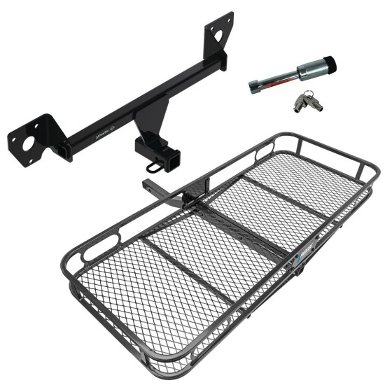 For 2021-2023 Chevrolet Trailblazer Trailer Hitch Tow PKG w/ 60" x 24" Cargo Carrier + Hitch Lock (Excludes: w/LED Taillights Models) By Draw-Tite